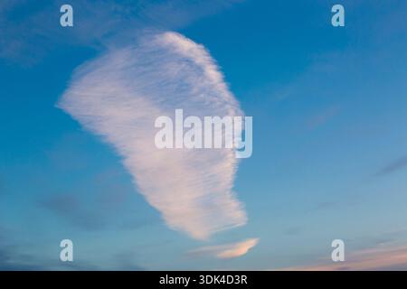Cloud formation in the blue sky Stock Photo