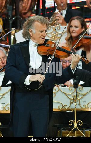 Andre Rieu performs with his Johann Strauss Orchestra during the ...