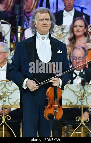 Andre Rieu performs with his Johann Strauss Orchestra during the ...