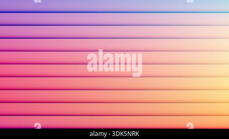 vibrant abstract background horizontal 3D slats with a smooth gradient from deep blue to golden yellow, modern digital designs and sleek tech presenta Stock Vector