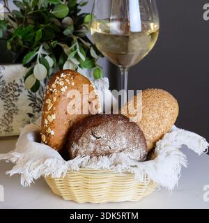 Elegant brunch setup. Chic serving display for sophisticated meals Stock Photo