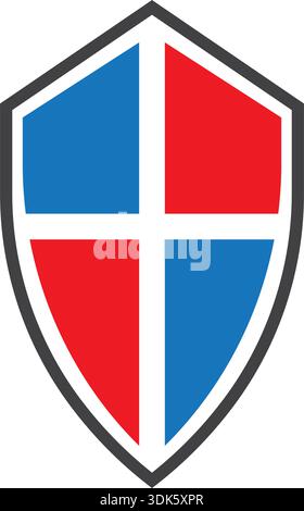Shield elemen logo Symbol icon design Stock Vector