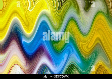 Colorful abstract wavy gradient background with smooth flow for modern design and creative use Stock Photo