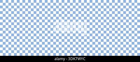 A seamless light blue and white checkered pattern background. This geometric, classic gingham design is perfect for fabric, wallpaper, textiles, or an Stock Vector
