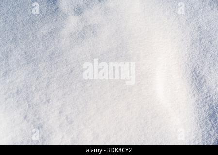 Tranquil Snowy Landscape Design. Gentle Snow Formation With Smooth Contours Stock Photo