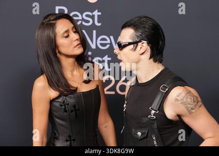 Jessie Jo Stark and Yungblud attend Spotify's 2026 Best New Artist