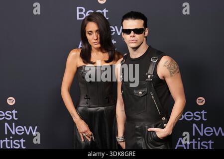 Jessie Jo Stark and Yungblud attend Spotify's 2026 Best New Artist