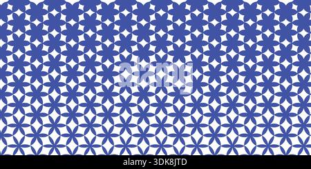 Modern Dense Geometric Floral Pattern for Printing and Textiles. Stock Vector