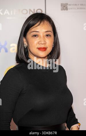 XAVVI Lynne Wang attends AI + Web3 Revolution Pre-Grammy Awards Gala at