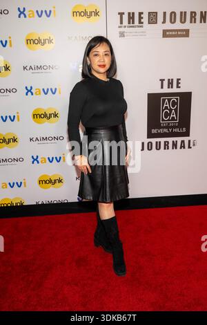 XAVVI Lynne Wang attends AI + Web3 Revolution Pre-Grammy Awards Gala at