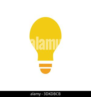High quality light bulb icon vector illustration representing idea, innovation, creativity, inspiration, energy and solution concept, suitable for web Stock Vector