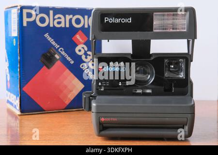 Polaroid 636 Close-up Instant Camera. Stock Photo