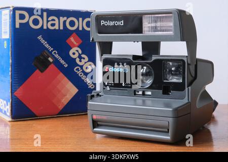 Polaroid 636 Close-up Instant Camera. Stock Photo