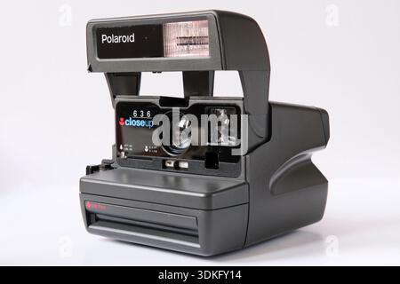 Polaroid 636 Close-up Instant Camera. Stock Photo
