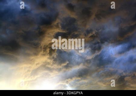 Dramatic Cloudscape Area with Ray of Light Stock Photo