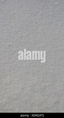 Close-up view of sparkling fresh snow covering a smooth surface, Franconian Forest Stock Photo
