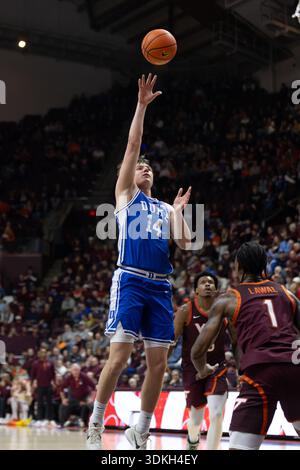 Duke guard Nikolas Khamenia (14) and St. John's forward Ruben Prey (17 ...