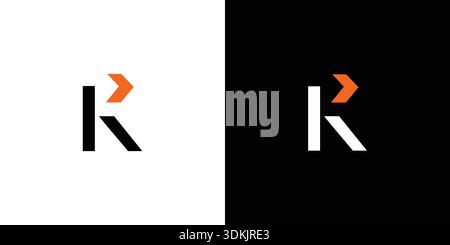 The K move logo design is modern and professional Stock Vector