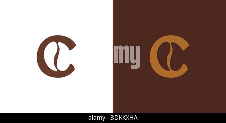 The c coffee logo design is unique and modern Stock Vector