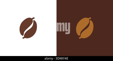 The mango coffee logo design is unique and fun Stock Vector