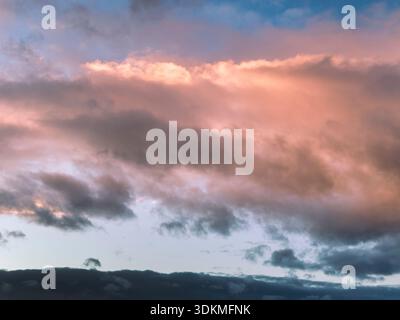 Sunset over Lake Chanplain in Vermont. USA. Stock Photo