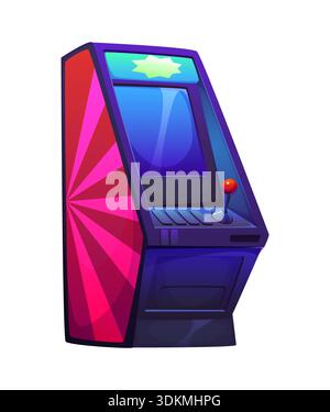 Cartoon casino gambling game arcade slot machine Stock Vector