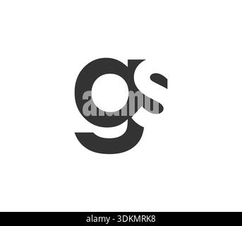 GS creative geometric initial based modern and minimal logo. Letter g s trendy fonts. Universal professional elegant techno vector design. Stock Vector