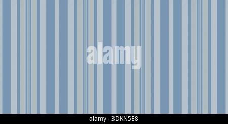 Factory vertical lines fabric, row textile background vector. Scratched pattern stripe texture seamless in cyan and linen colors palette. Stock Vector