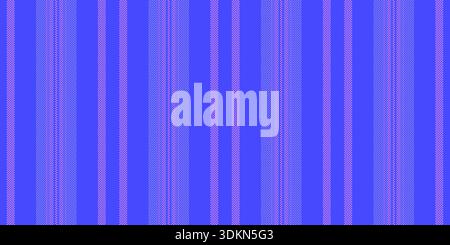 Classical vertical seamless stripe, styling fabric pattern texture. Curve textile vector lines background in blue and indigo colors palette. Stock Vector