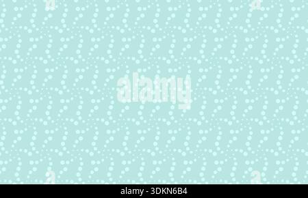 Serene pastel blue background with a delicate, repeating pattern of small white dots arranged in subtle, wavy lines.  Ideal for website banners, packa Stock Vector