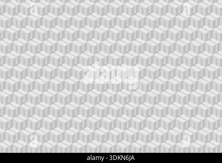 Abstract gray isometric cube pattern.  Modern geometric design, perfect for backgrounds, websites, presentations, and textures. Stock Vector