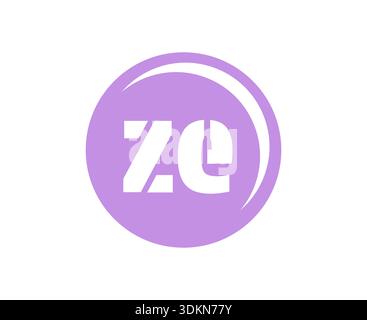ZE sport emblem or team logotype. Ball logo with a combination of Initial letter Z and E for balls shop, sports company, training, club badge. Vector Stock Vector