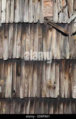 Old wooden house wall paneling and window Stock Photo - Alamy