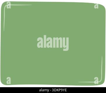 Hand Drawn Organic Green Quote Rectangle Stock Vector