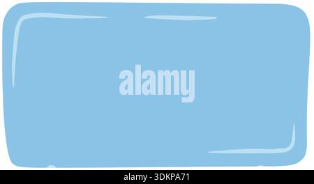 Blue Hand Drawn Fluid Quote Frame Stock Vector