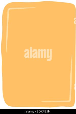Wavy Organic Fluid Rectangle Frame Stock Vector