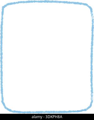 Crayon Sketch Square Quote Frame Outline Stock Vector