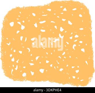 Crayon Squiggle Abstract Square Patch Frame Stock Vector