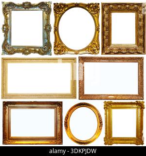 Picture frames isolated on white background Stock Photo