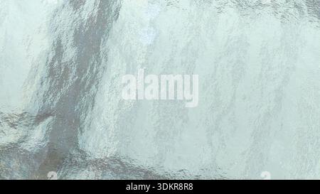 High Detail Macro Texture of Shiny Silver Aluminum Foil Surface for Abstract Metallic Background Stock Photo