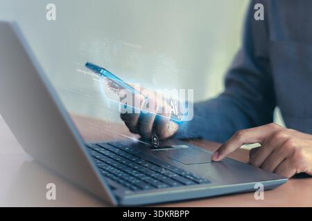 AI Idea Generation and Technology Connection Stock Photo