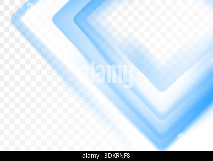Light blue and white smooth glossy squares abstract geometric background. Vector soft rectangles on checkered backdrop, futuristic tech design Stock Vector
