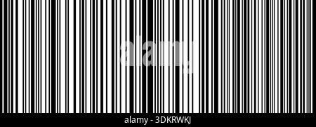 Black and white barcode strips pattern form abstract linear vector background Stock Vector