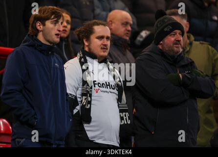 Derby County fans during the Sky Bet Championship match at Ashton Gate ...