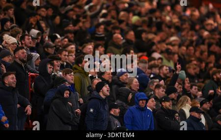 Derby County fans during the Sky Bet Championship match at Ashton Gate ...