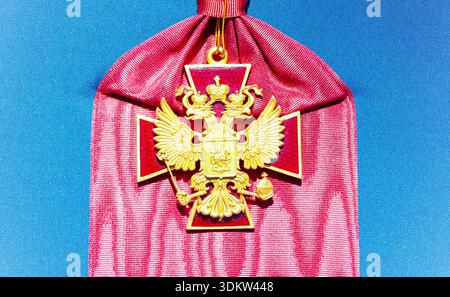 Samara, Russia - May 25, 2024: The Order For Merit to the Fatherland. State awards of the Russian Federation Stock Photo