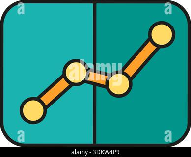 Graph data of economic model for study at economics faculty. Training in analysis, accounting and financial business data. Futuristic stroked shadows Stock Vector