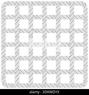 Sophisticated square patterns. Magnificent grid Vector. Incredible letter X illustrations. Professional rounded backgrounds. EPS 10. Stock Vector