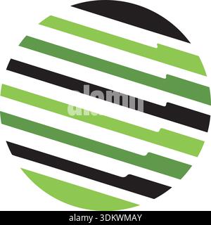Business communication construction round lines vector Stock Vector