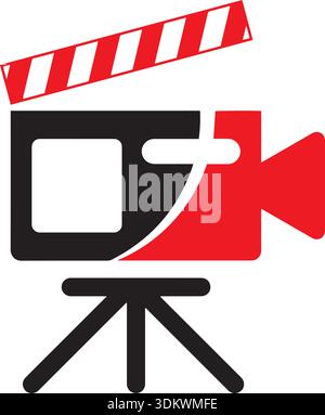 Media Logo design business icon or video icon logo Stock Vector